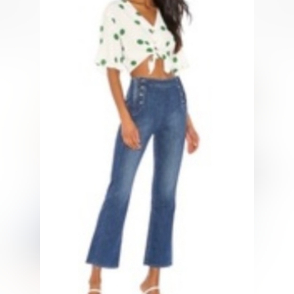 MOTHER High Rise Dark Sailor Blue Jeans 26